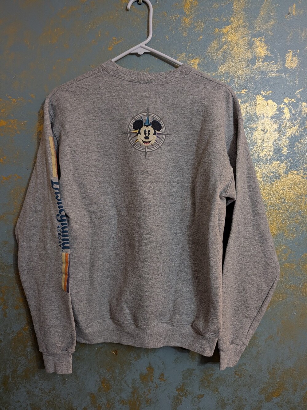 Disney Parks Women's Grey Sweatshirt with Colorful Park Graphic Size S - Picture 2 of 11